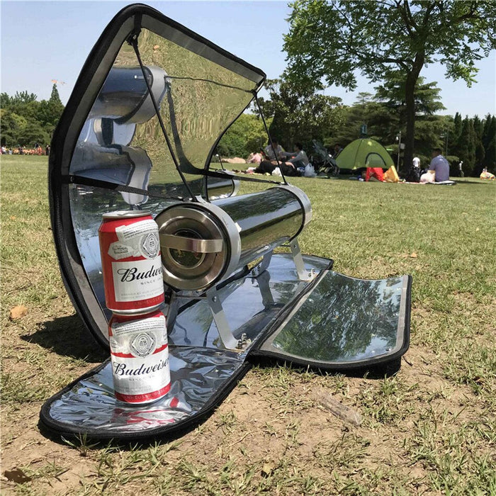 Grill kaufen: Tragbarer Grillofen mit Solarantrieb